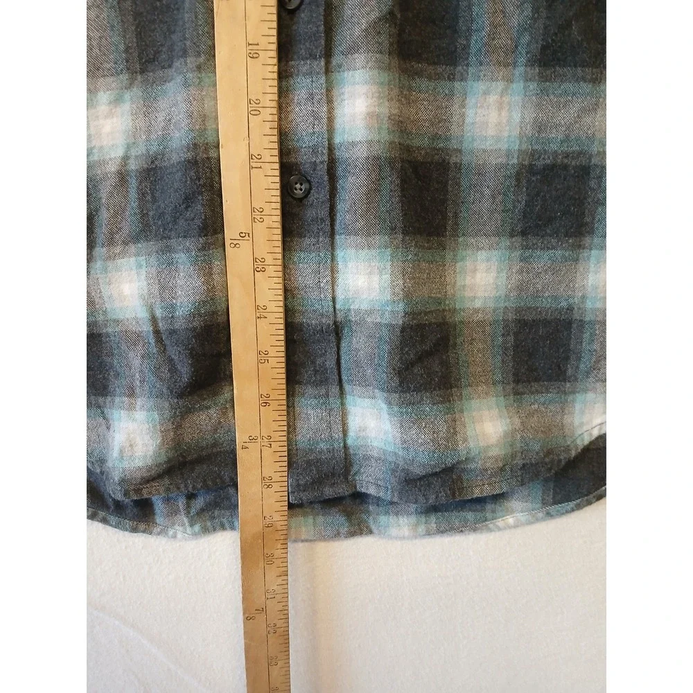 Pendleton‎ cotton flannel button up mens large -Flaw